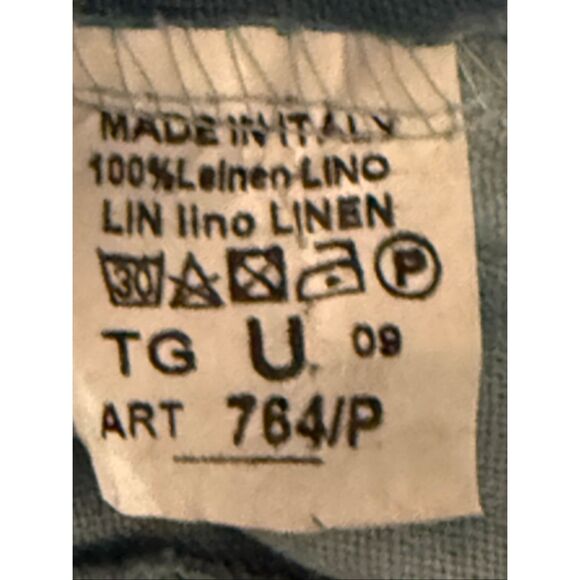 “Made in Italy 100% Linen Vera Tucci One Size Blouse - Picture 11 of 11